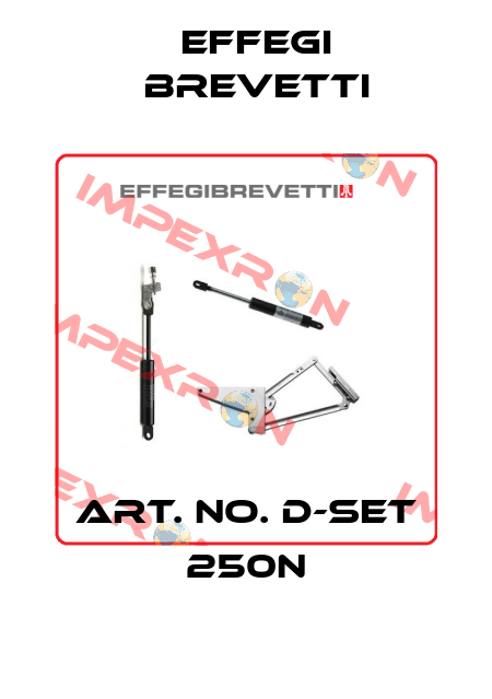 Art. no. D-Set 250N Effegi Brevetti