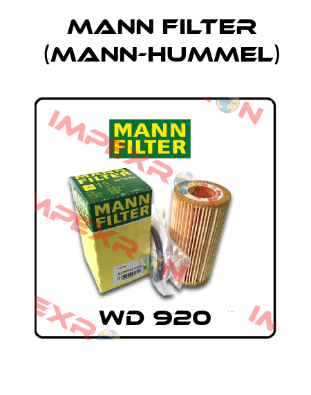 WD 920 Mann Filter (Mann-Hummel)