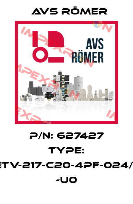 P/N: 627427 Type: ETV-217-C20-4PF-024/= -U0 Avs Römer
