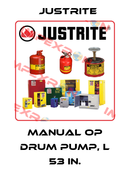 Manual Op Drum Pump, L 53 in. Justrite