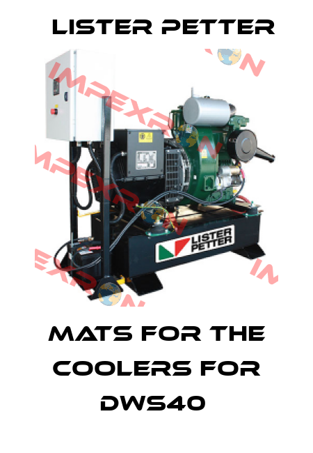 MATS FOR THE COOLERS FOR DWS40  Lister Petter