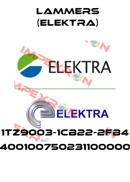 1TZ9003-1CB22-2FB4 (04001007502311000000) Lammers (Elektra)