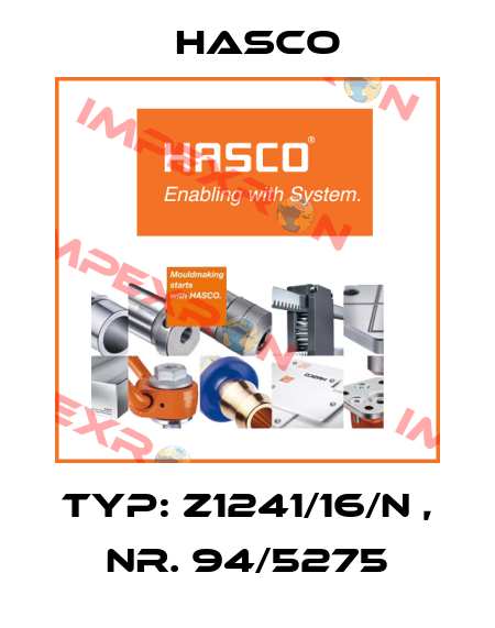 Typ: Z1241/16/N , Nr. 94/5275 Hasco
