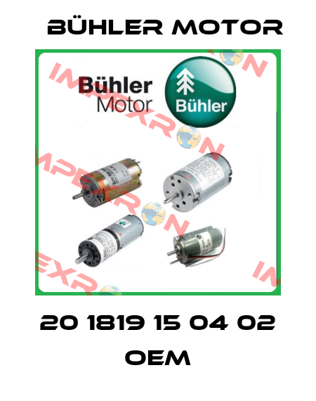 20 1819 15 04 02 oem Bühler Motor