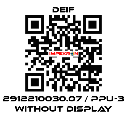 2912210030.07 / PPU-3 without display Deif