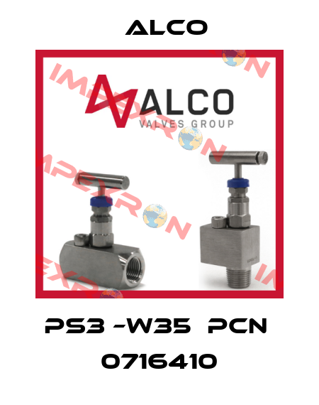 PS3 –W35  PCN  0716410 Alco