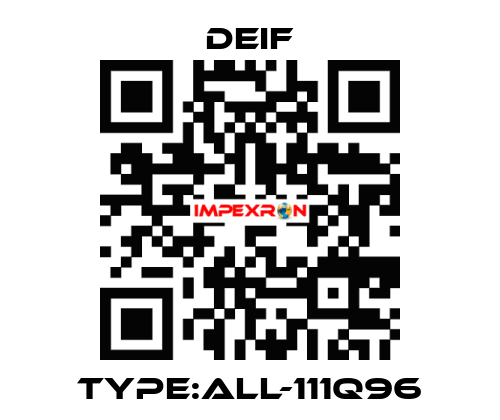 Type:ALL-111Q96 Deif