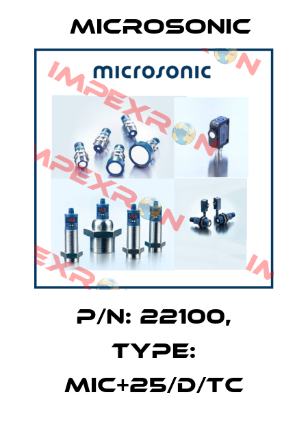 p/n: 22100, Type: mic+25/D/TC Microsonic