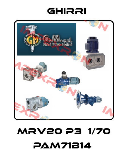 MRV20 P3  1/70 PAM71B14  Ghirri