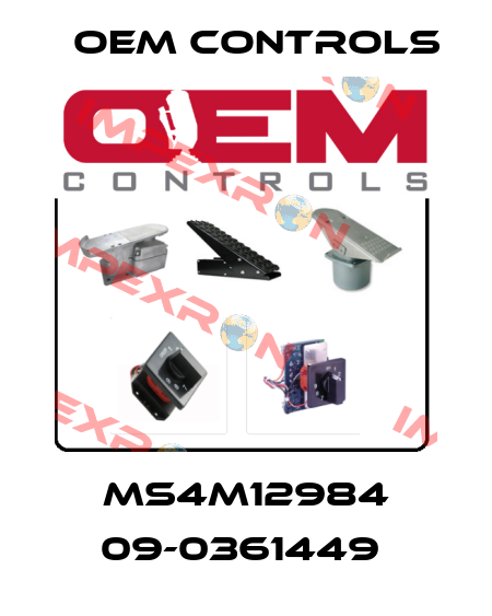 MS4M12984 09-0361449  Oem Controls