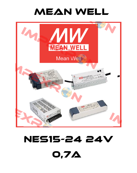 NES15-24 24V 0,7A  Mean Well