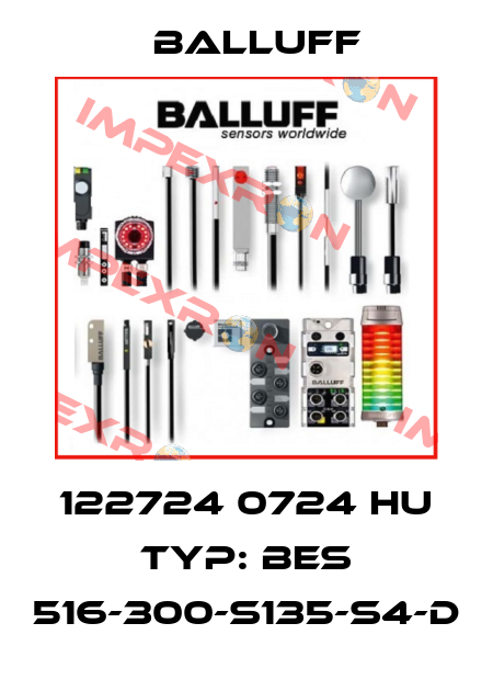 122724 0724 HU TYP: BES 516-300-S135-S4-D Balluff