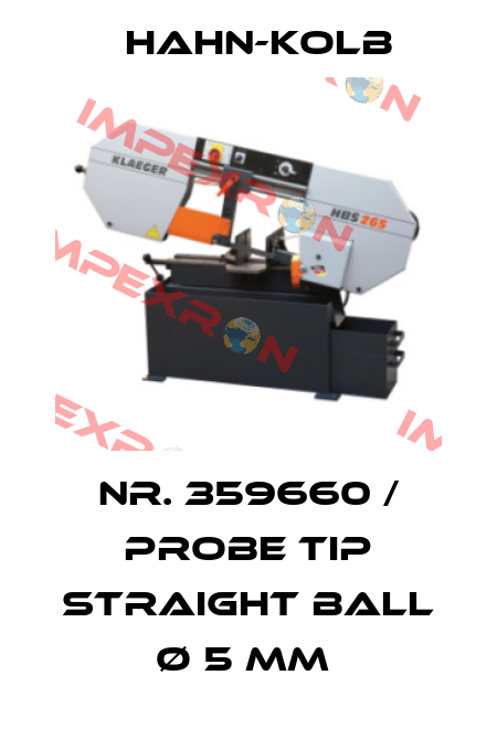 NR. 359660 / PROBE TIP STRAIGHT BALL Ø 5 MM  Hahn-Kolb
