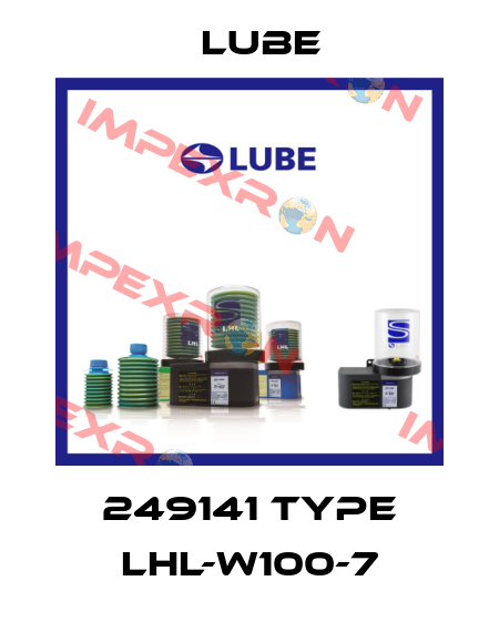 249141 Type LHL-W100-7 Lube