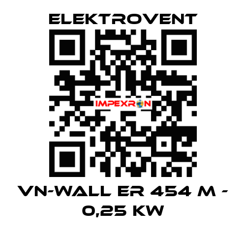 VN-Wall ER 454 M - 0,25 kW ELEKTROVENT