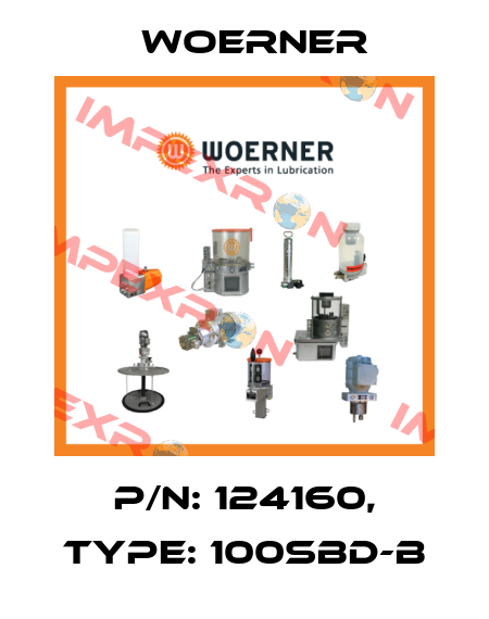 P/N: 124160, Type: 100SBD-B Woerner