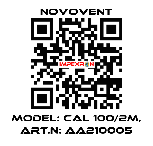 Model: CAL 100/2M, Art.N: AA210005 Novovent