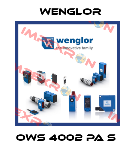 OWS 4002 PA S  Wenglor