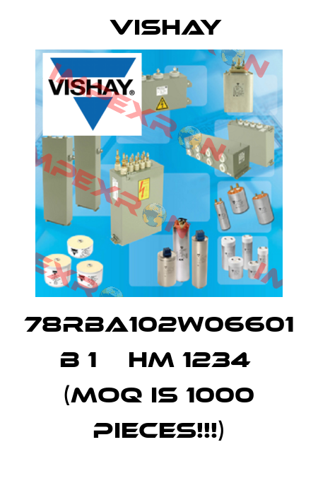 78RBA102W06601 B 1КОHM 1234  (MOQ is 1000 pieces!!!) Vishay
