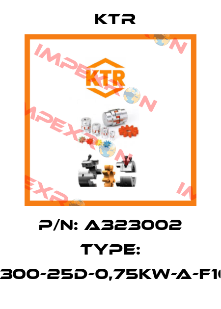 P/N: A323002 Type: OPC300-25D-0,75kW-A-F10-TB KTR