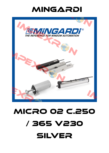 MICRO 02 C.250 / 365 V230 SILVER Mingardi