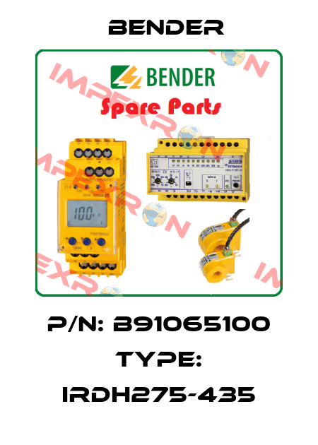 P/N: B91065100 Type: IRDH275-435 Bender