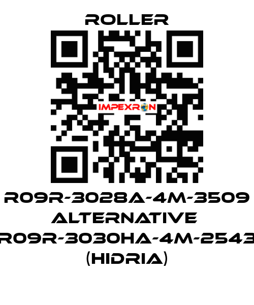 R09R-3028A-4M-3509 alternative  R09R-3030HA-4M-2543 (Hidria) Roller