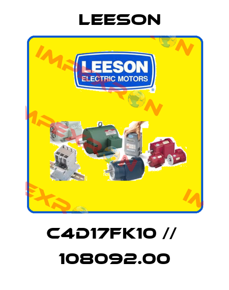 C4D17FK10 //  108092.00 Leeson