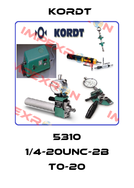 5310 1/4-20UNC-2B T0-20 Kordt