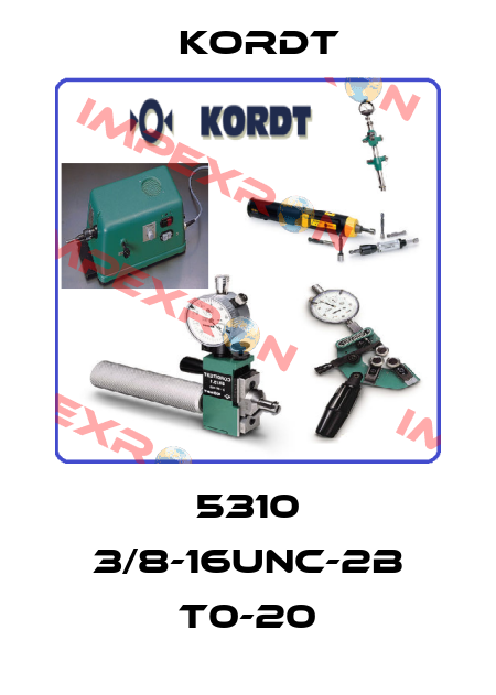 5310 3/8-16UNC-2B T0-20 Kordt