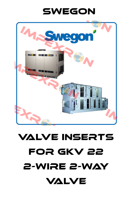 valve inserts for GKV 22 2-wire 2-way valve Swegon