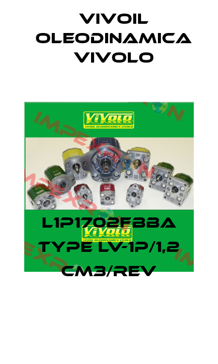 L1P1702FBBA type LV-1P/1,2 cm3/rev Vivoil Oleodinamica Vivolo