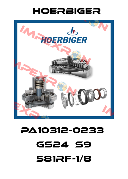PA10312-0233  GS24  S9 581RF-1/8 Hoerbiger