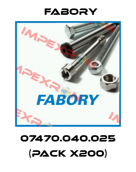 07470.040.025 (pack x200) Fabory