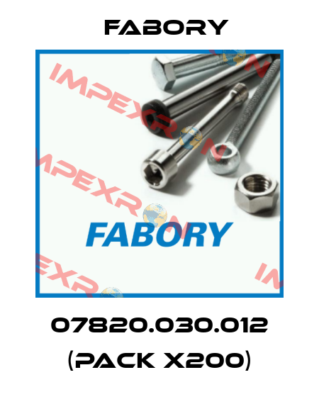 07820.030.012 (pack x200) Fabory