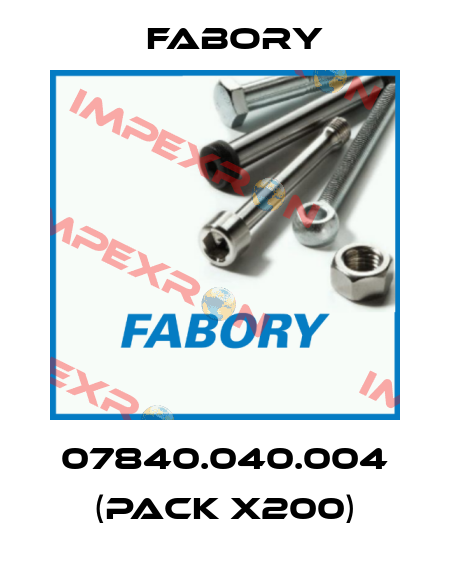 07840.040.004 (pack x200) Fabory