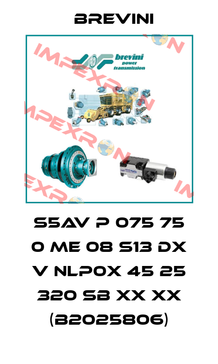 S5AV P 075 75 0 ME 08 S13 DX V NLP0X 45 25 320 SB XX XX (B2025806) Brevini