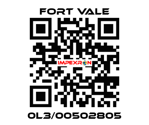 0L3/00502805 Fort Vale