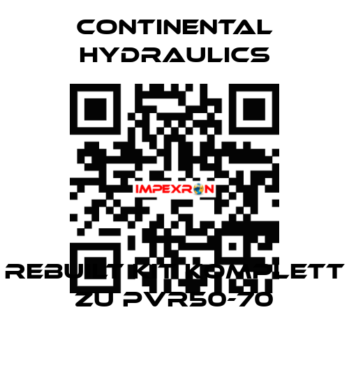 Rebuilt Kit komplett zu PVR50-70 Continental Hydraulics