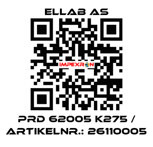 PRD 62005 K275 / Artikelnr.: 26110005 ELLAB AS