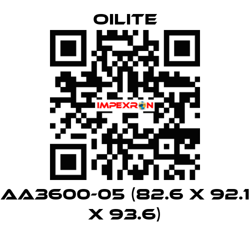 AA3600-05 (82.6 x 92.1 x 93.6) Oilite