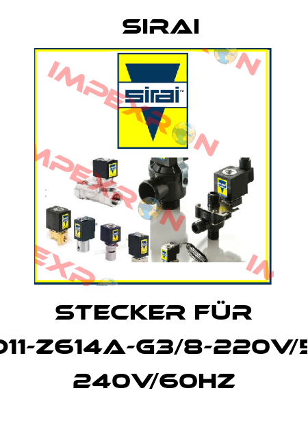 Stecker für L140D11-Z614A-G3/8-220V/50Hz- 240V/60Hz Sirai