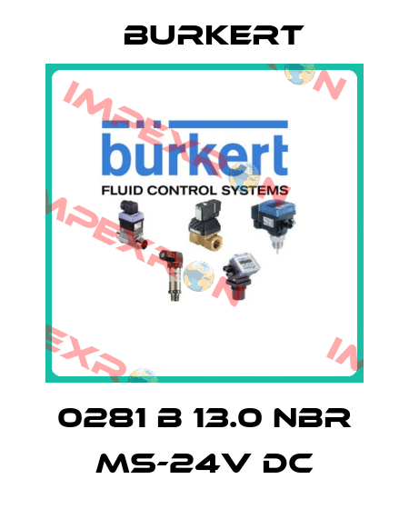 0281 B 13.0 NBR MS-24V DC Burkert