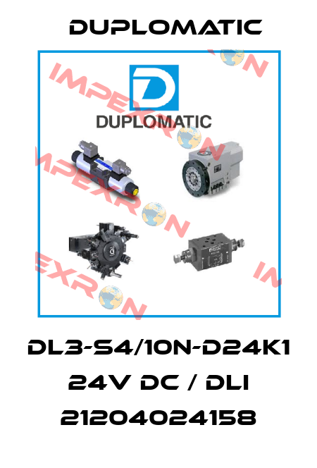 DL3-S4/10N-D24K1  24V DC / DLI 21204024158 Duplomatic