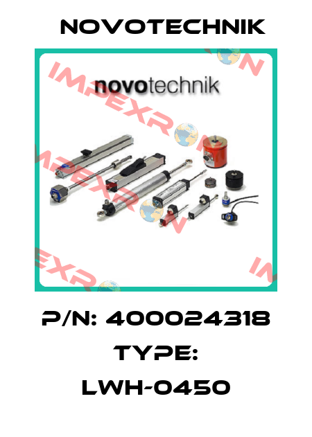 P/N: 400024318 Type: LWH-0450 Novotechnik
