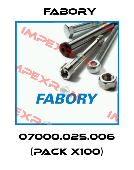 07000.025.006 (pack x100) Fabory