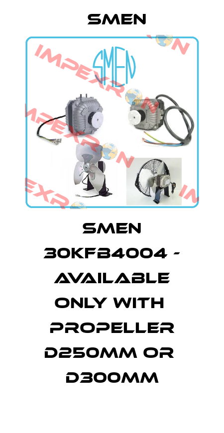 SMEN 30KFB4004 - available only with  PROPELLER D250MM or  D300MM Smen