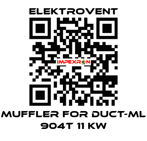 muffler for DUCT-ML 904T 11 kw ELEKTROVENT