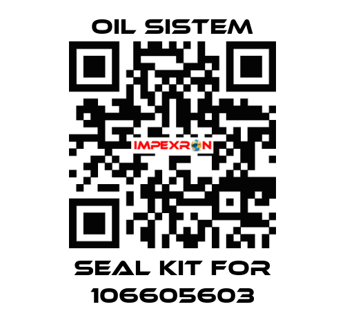 seal kit for 106605603 Oil Sistem