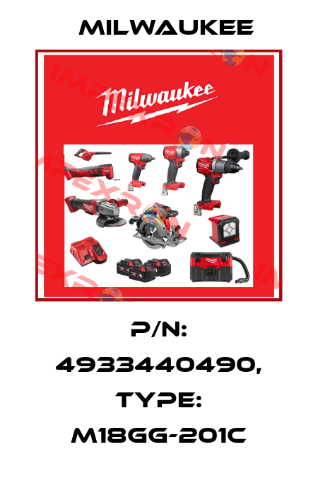 P/N: 4933440490, Type: M18GG-201C Milwaukee